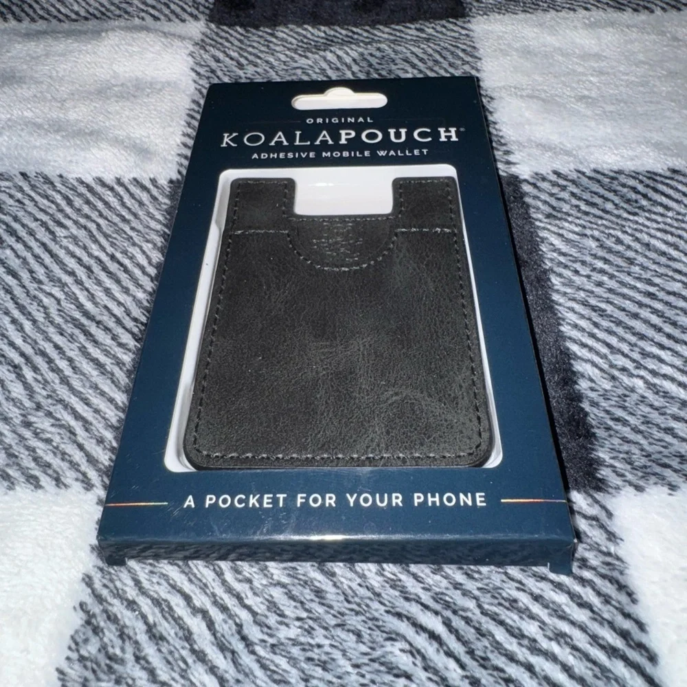 Phone Card Holder (Black Adhesive Mobile Wallet)